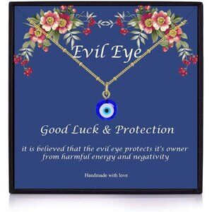 Dainty Evil Eye Necklace Women Colorful Beaded Choker Necklaces for women girls